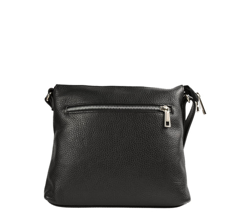 Poseta casual, dama, ADA SHOES, 0075, negru, piele naturala